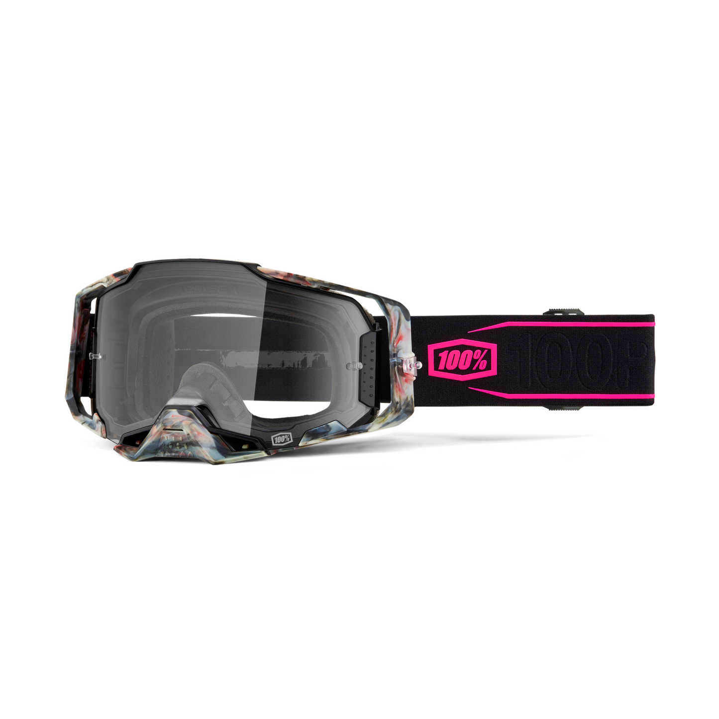 100% Armega Goggle Sarcelle with Clear Lens