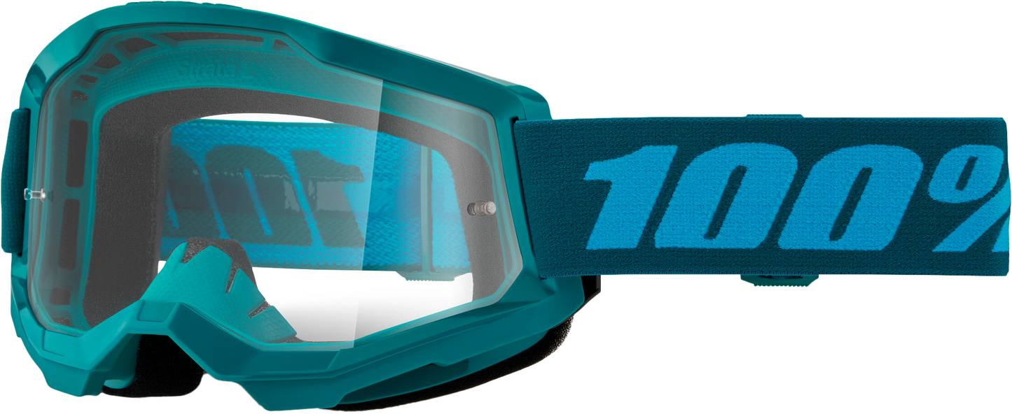 100% Strata 2 Goggle Stone Clear Lens