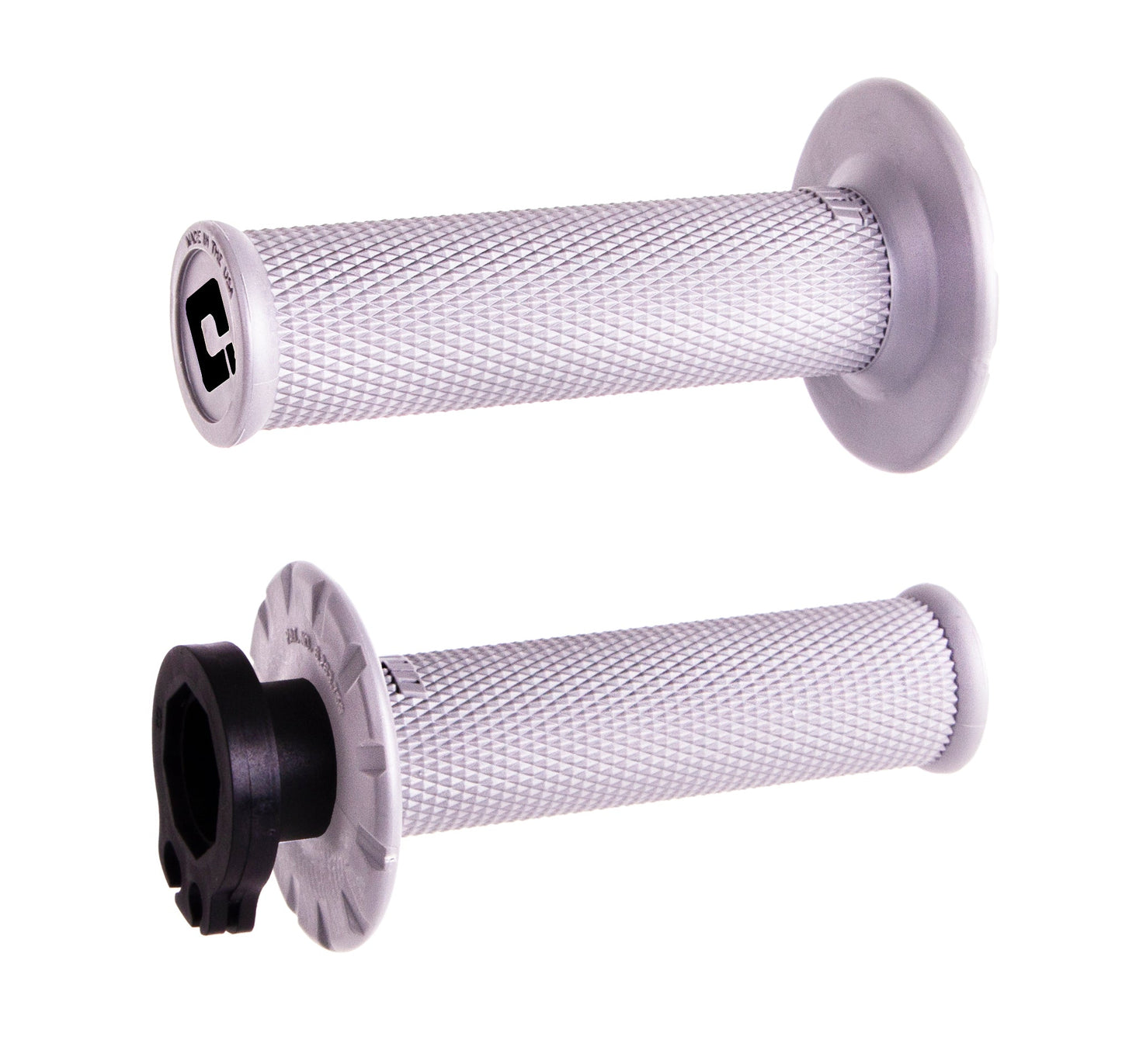 ODI MX V2 Lock On No Waffle Grips - White (Pro Soft)