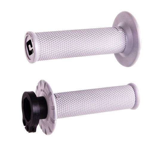 ODI MX V2 Lock On No Waffle Grips - White (Pro Soft)