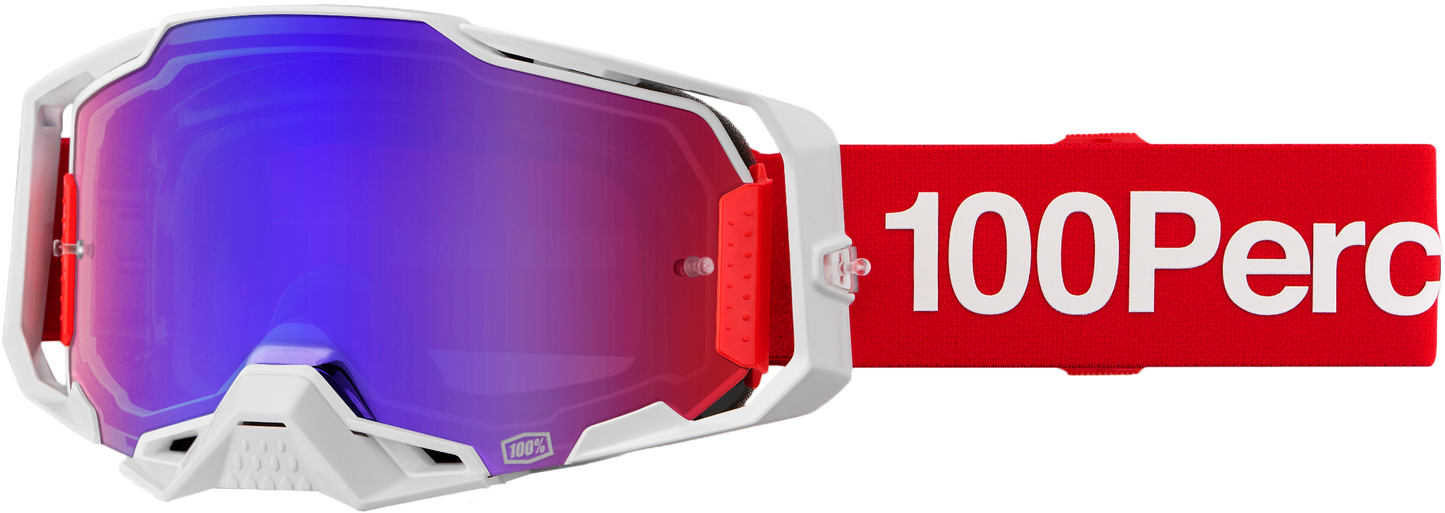 100% Armega Goggle Corbin with Mirror Red/Blue Lens