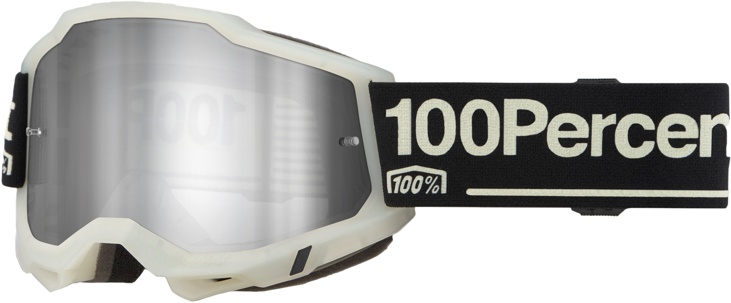 100% Accuri 2 Goggle Glow with Mirror Silver Lens