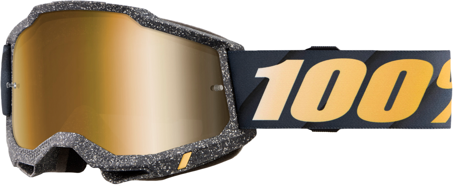 100% Accuri 2 Goggle Risland with Mirror True Gold Lens