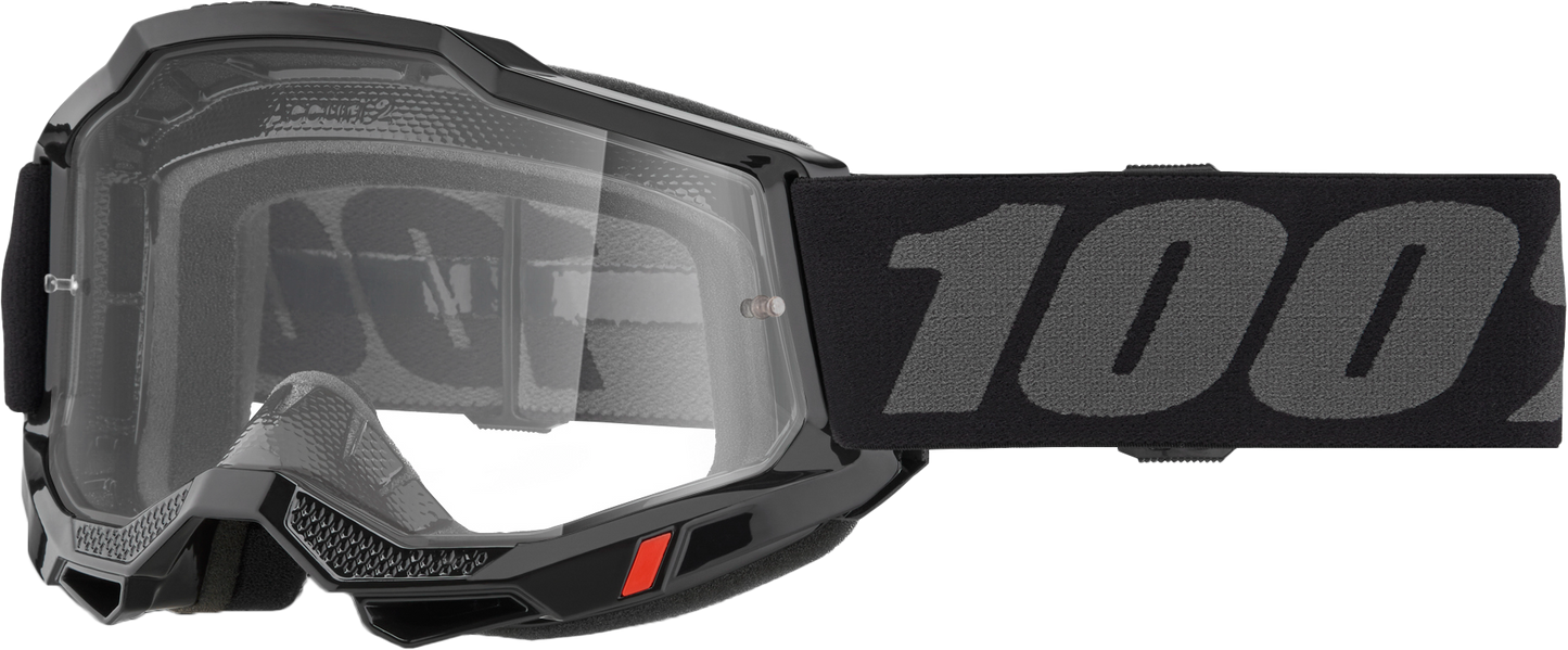 100% Accuri 2 Otg Goggle Black Clear Lens