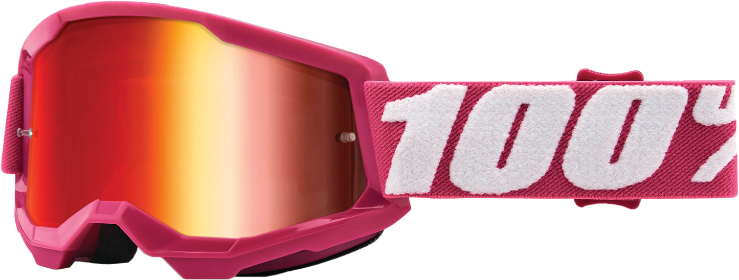 100% Strata 2 Junior Goggle Fletcher with Mirror Red Lens