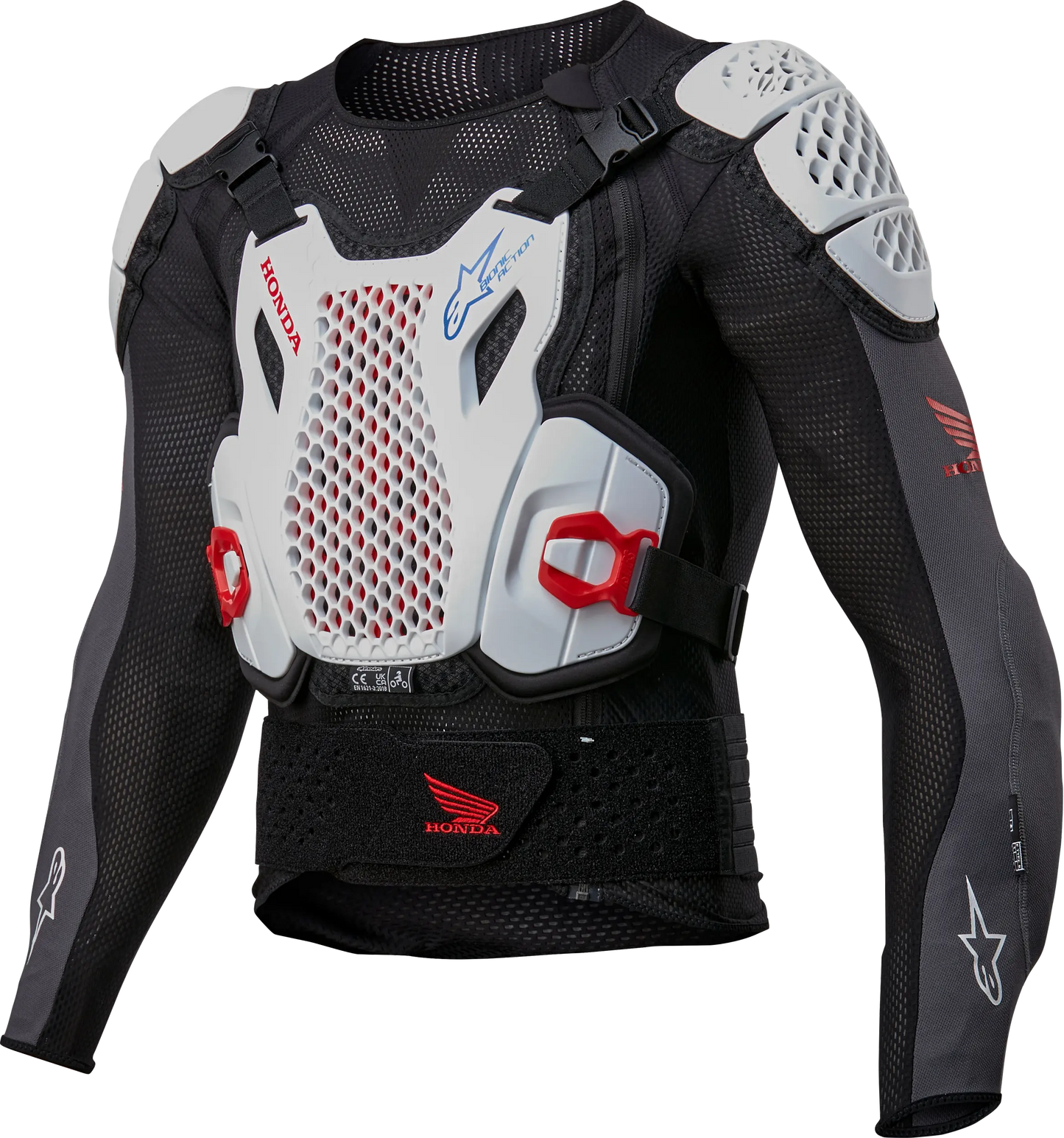 Alpinestars Honda Bionic V2 Protection Jacket - Black, White, & Red - Limited Edition
