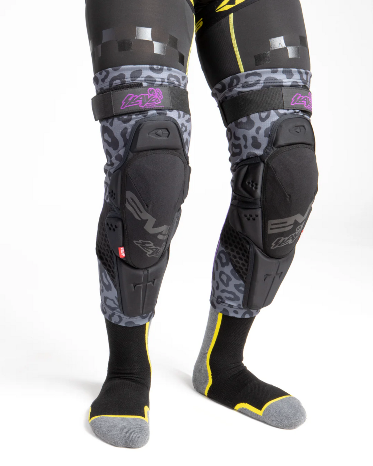EVS Slayco 96 Ghost Leopard Knee Guard - Limited Edition Axel Hodges Knee Guards