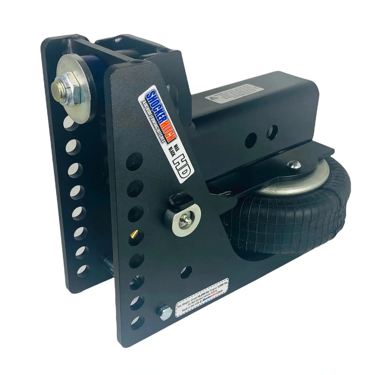 Shocker Hitch Max Black HD Air Hitch for Sway Control - 20,000 lbs.