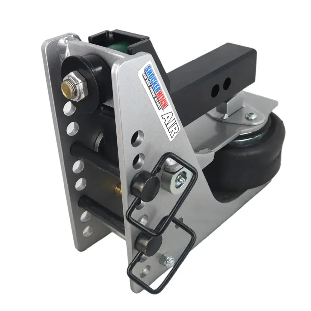 Shocker Aluminum Light Duty Air Hitch  w/ Black Combo Ball Mount - 10,000 lbs. GTW