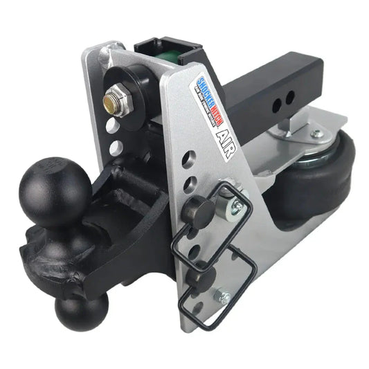 Shocker Aluminum Light Duty Air Hitch  w/ Black Combo Ball Mount - 10,000 lbs. GTW