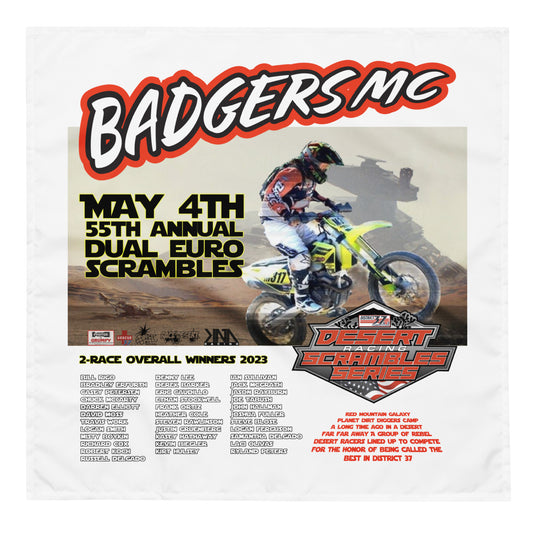Bandana - Badgers MC May 4th - 55th Annual Dual Euro Scrambles 2024