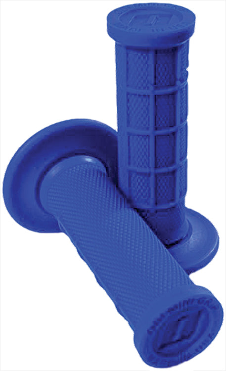 ODI Mini MX Half Waffle Grips  - Blue - Grips for Pitbikes and Minibikes - PW50 | CRF50/XR50 | TTR50 / SX 50