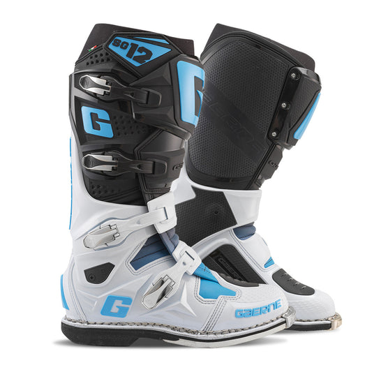 Gaerne SG12 Limited Edition Black/White/Carolina Blue Boots