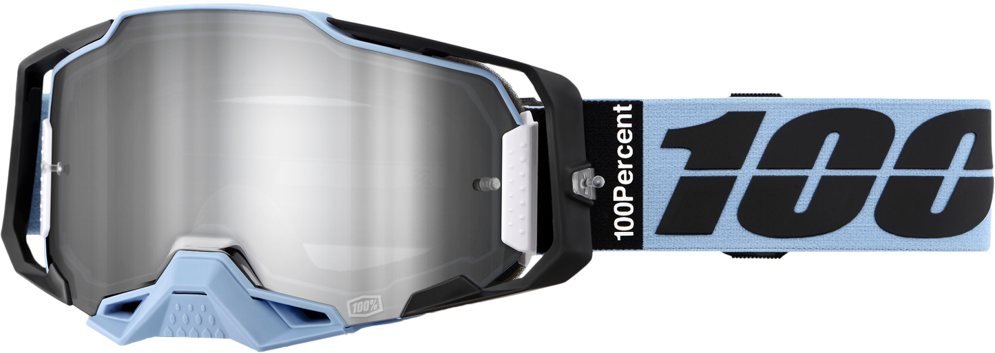 100% Armega Goggle Petros with Mirror Silver Lens