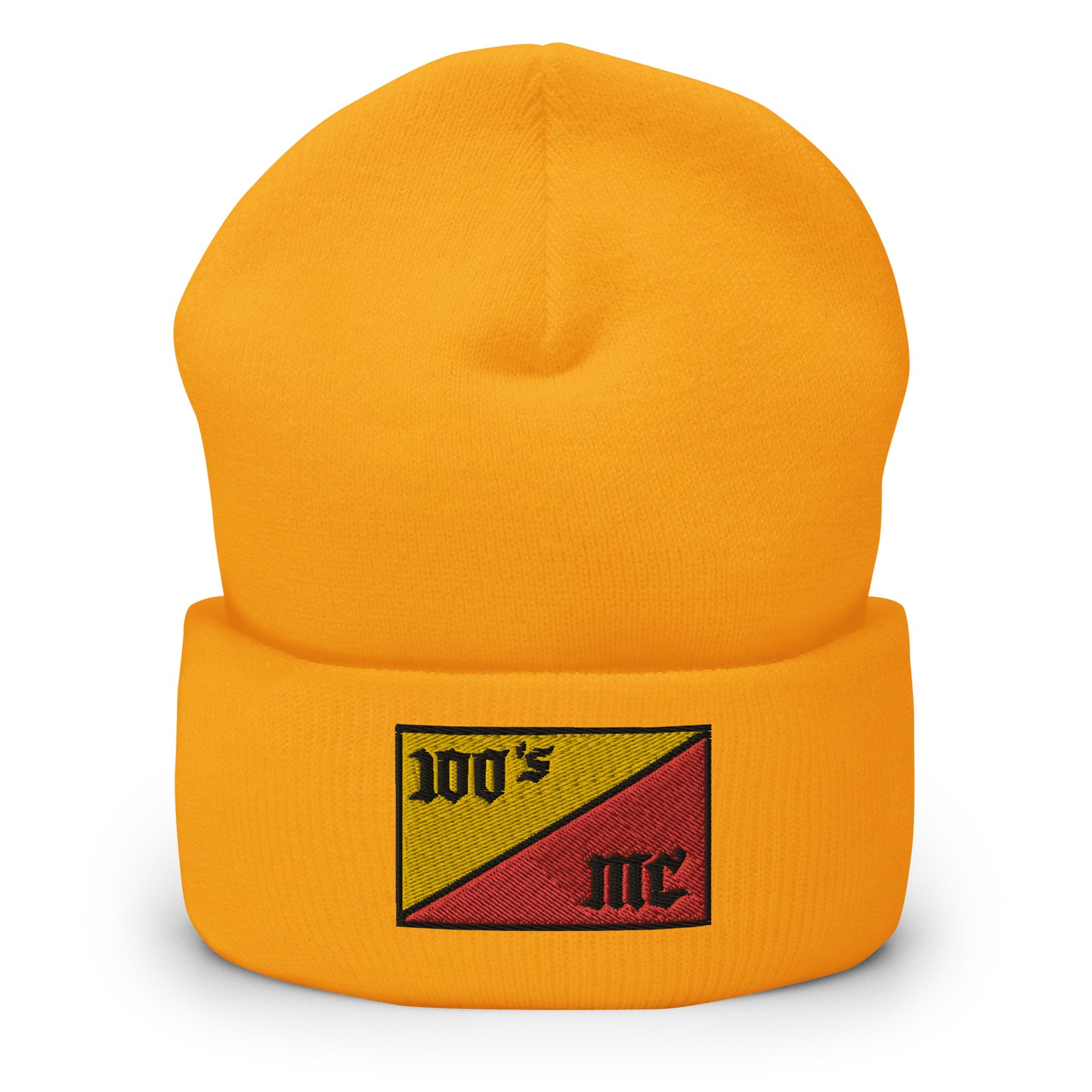100s MC Embroidered Cuffed Beanie