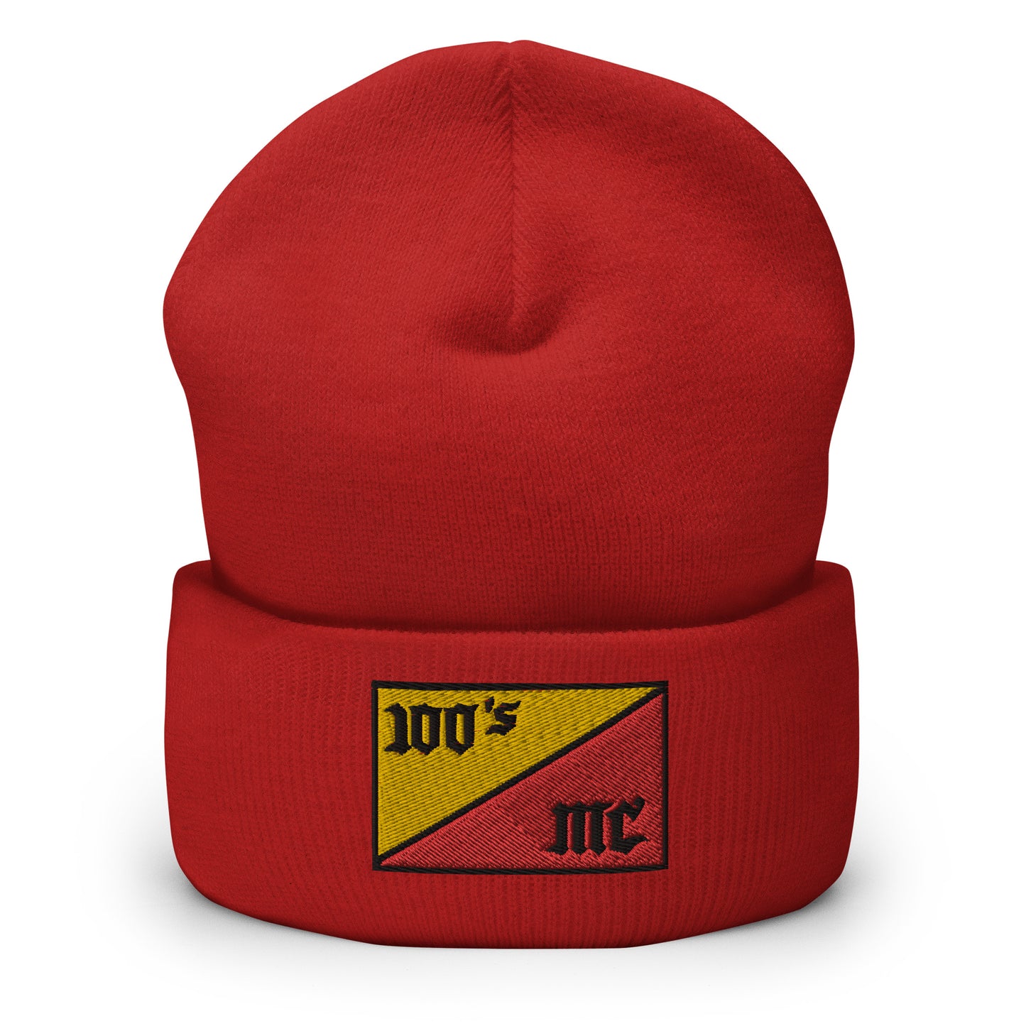 100s MC Embroidered Cuffed Beanie