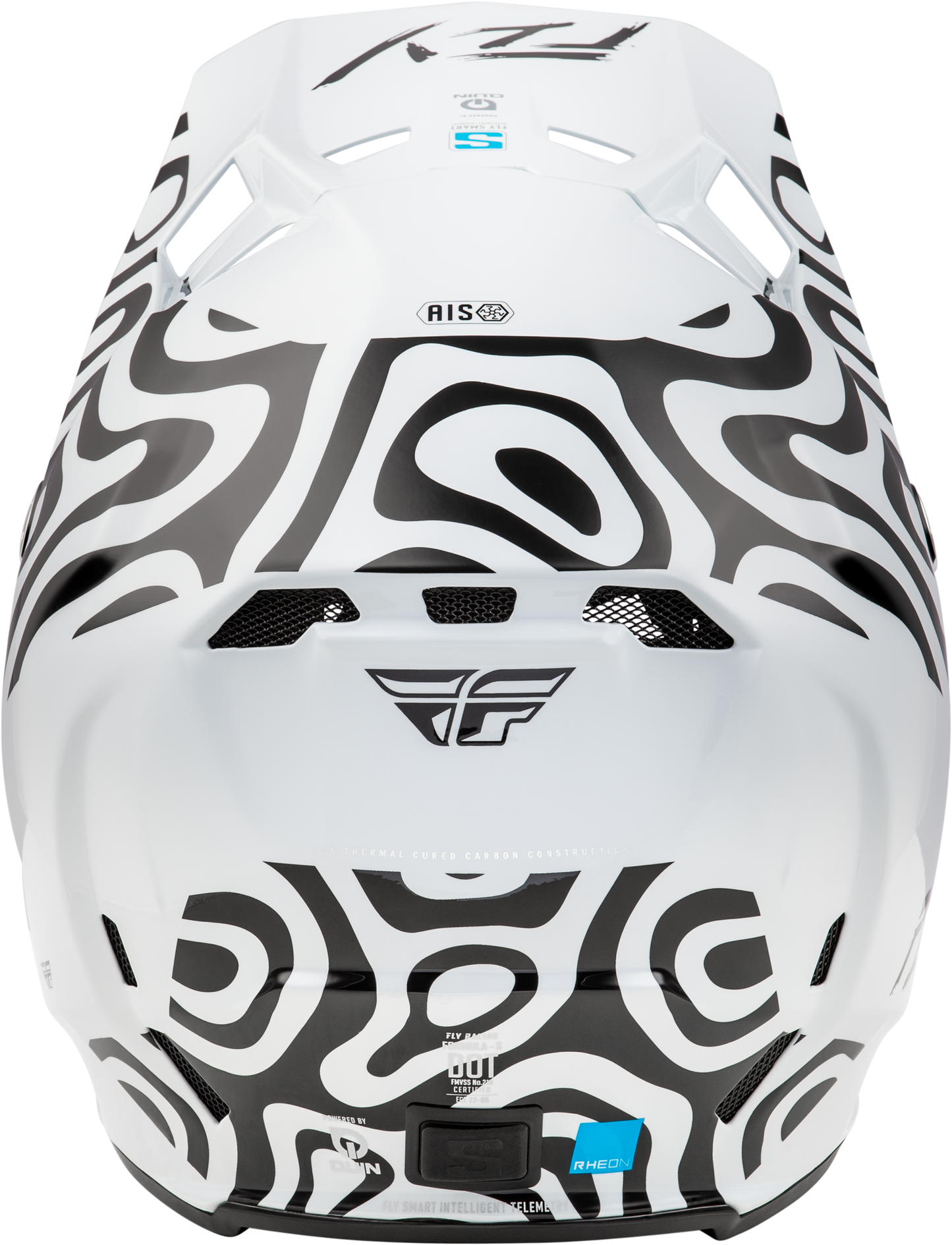 FLY RACING Formula S Carbon Abyss White/Black Helmet