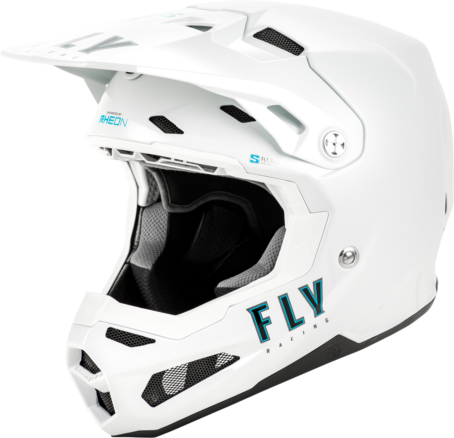 FLY RACING Formula S Carbon Solid White Helmet