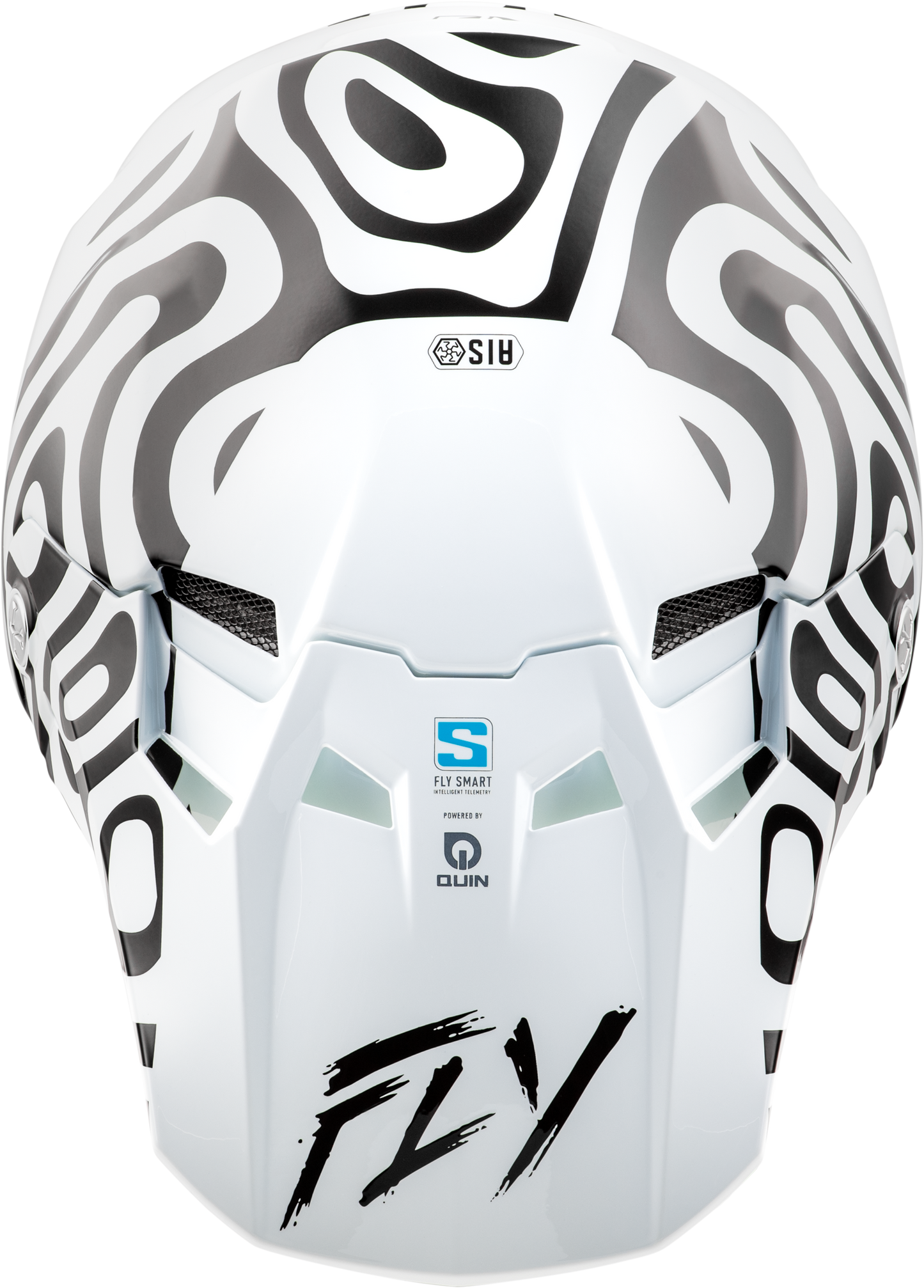 FLY RACING Formula S Carbon Abyss White/Black Helmet