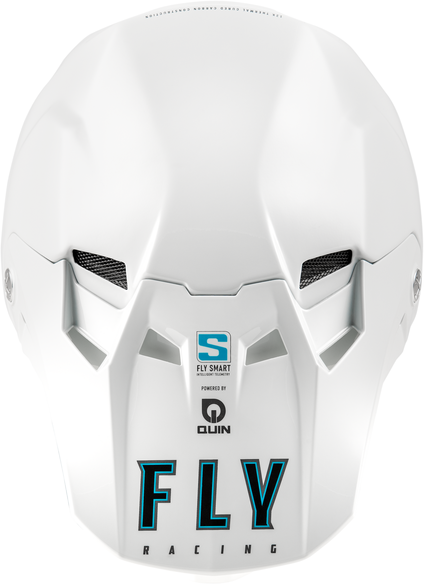 FLY RACING Formula S Carbon Solid White Helmet
