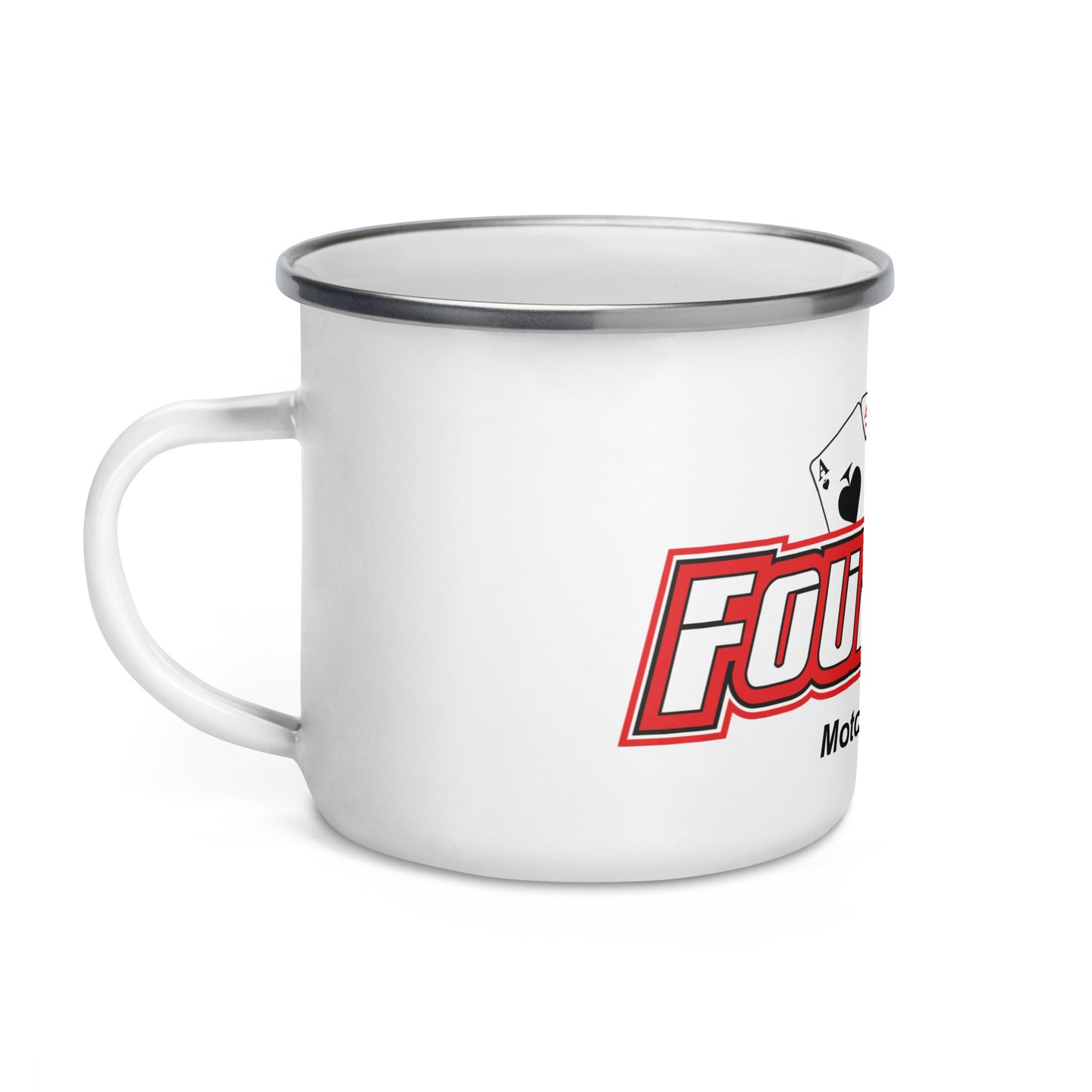 4 Aces Club Metal Enameled Mug