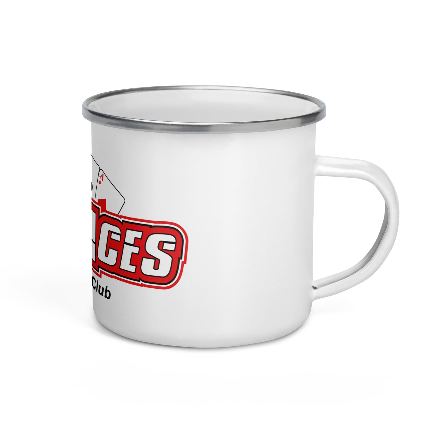 4 Aces Club Metal Enameled Mug