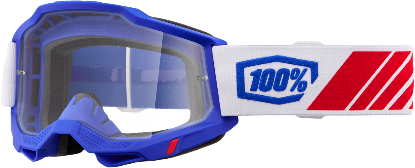 100% Accuri 2 Goggle Kolby with Clear Lens