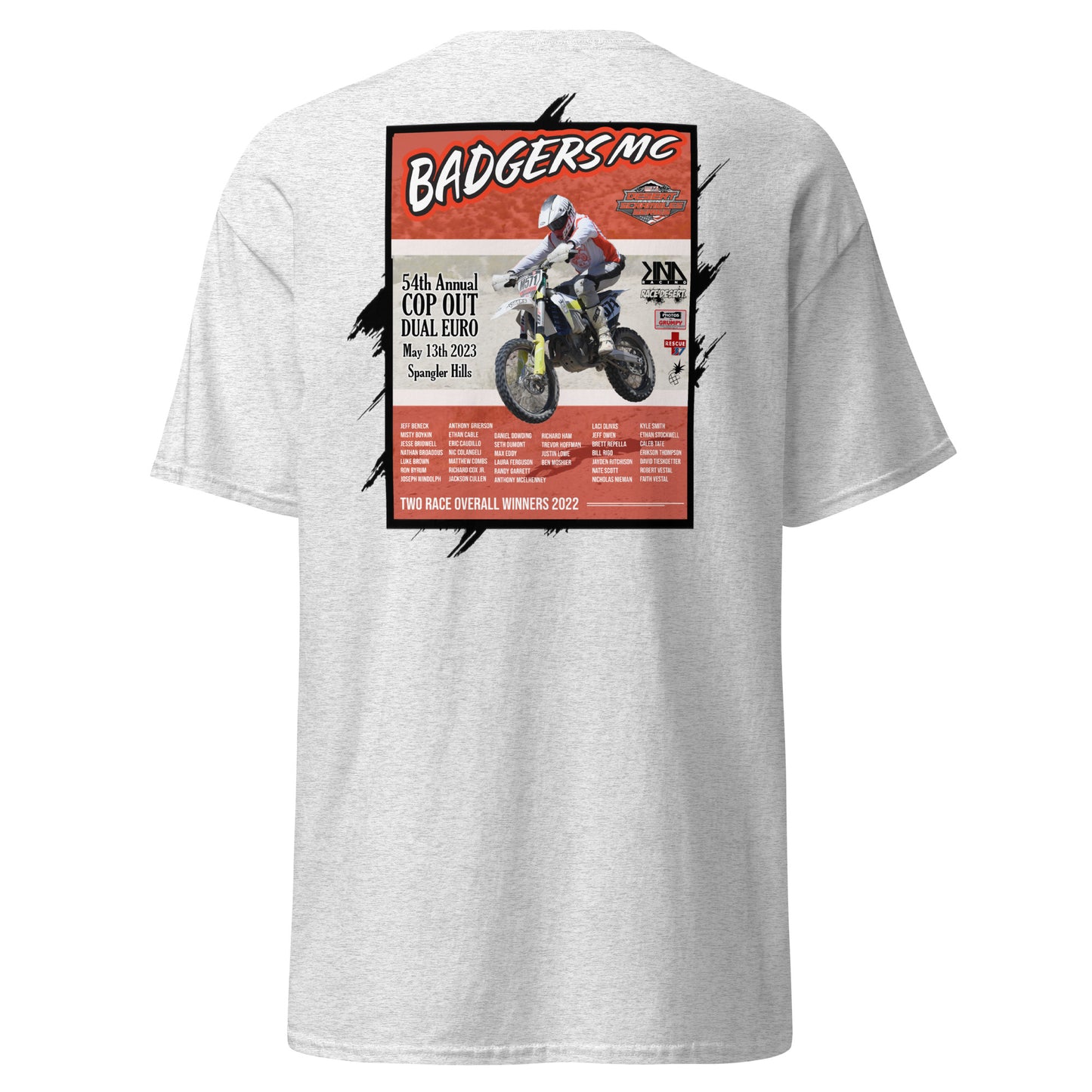 Badgers MC 54th Annual Cop Out Dual Euro Event Shirts - 2023