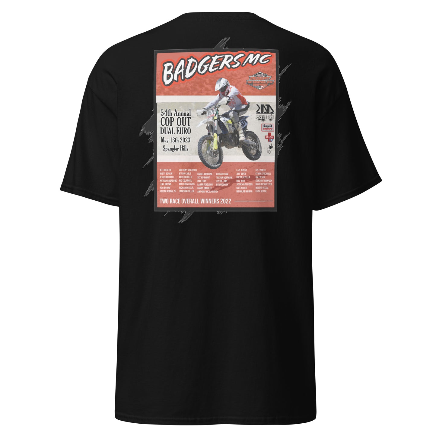 Badgers MC 54th Annual Cop Out Dual Euro Event Shirts - 2023