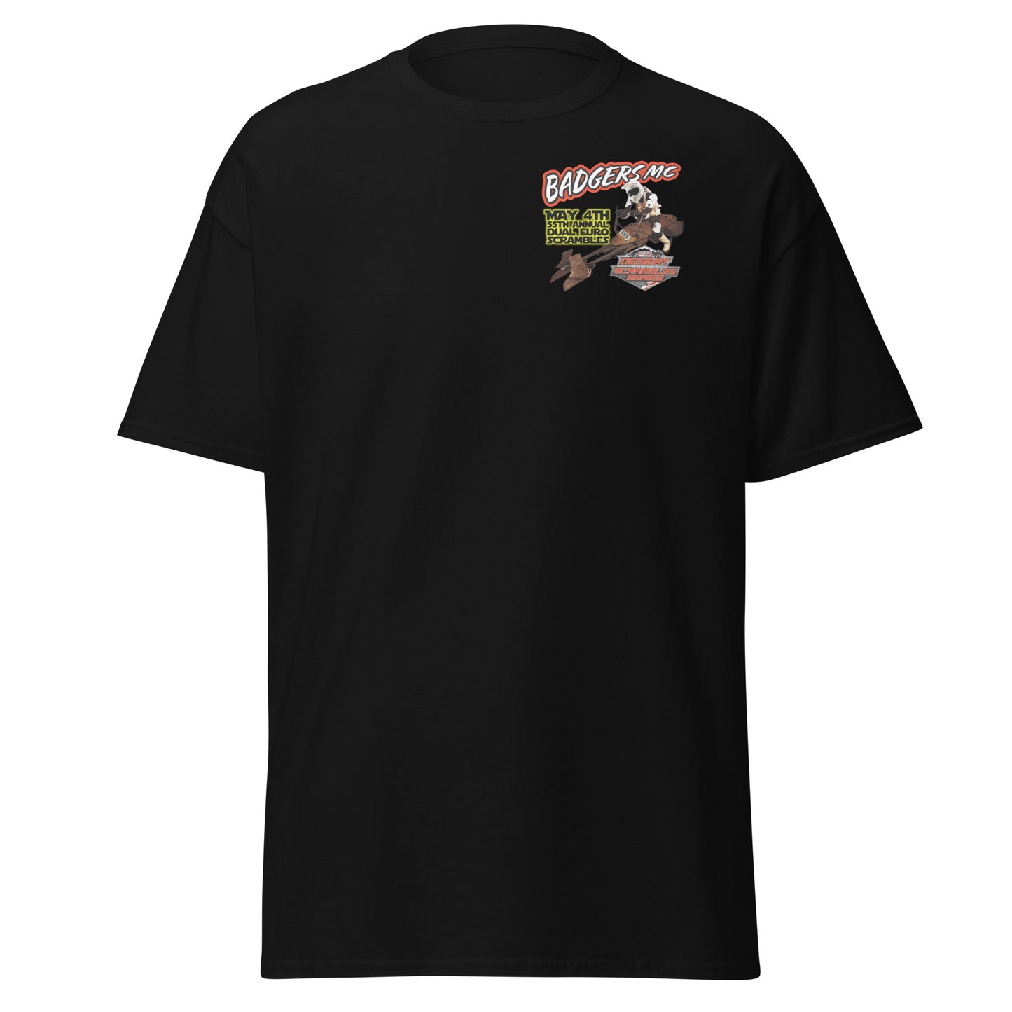 Adult Badgers MC May 4th - 55th Annual Dual Euro Scrambles 2024 Event Shirt