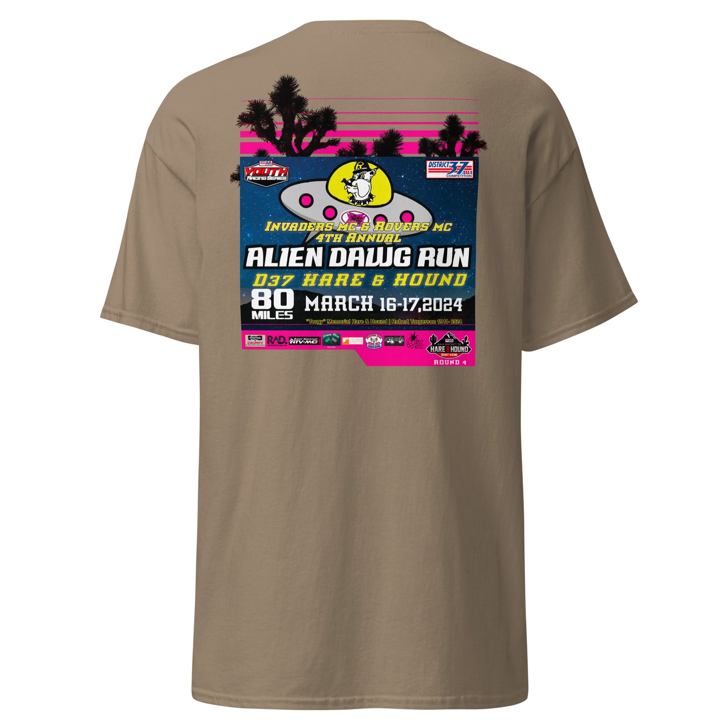 2024 Alien Dawg Run - Rovers MC & Invaders MC Hare & Hound Event T-Shirt