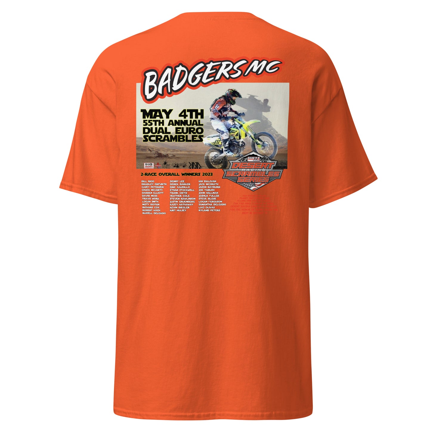 Adult Badgers MC May 4th - 55th Annual Dual Euro Scrambles 2024 Event Shirt
