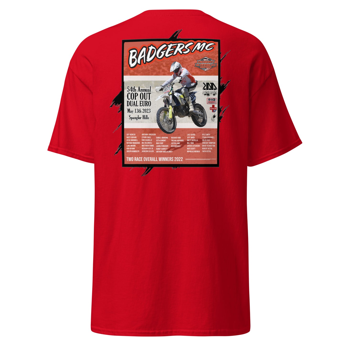 Badgers MC 54th Annual Cop Out Dual Euro Event Shirts - 2023