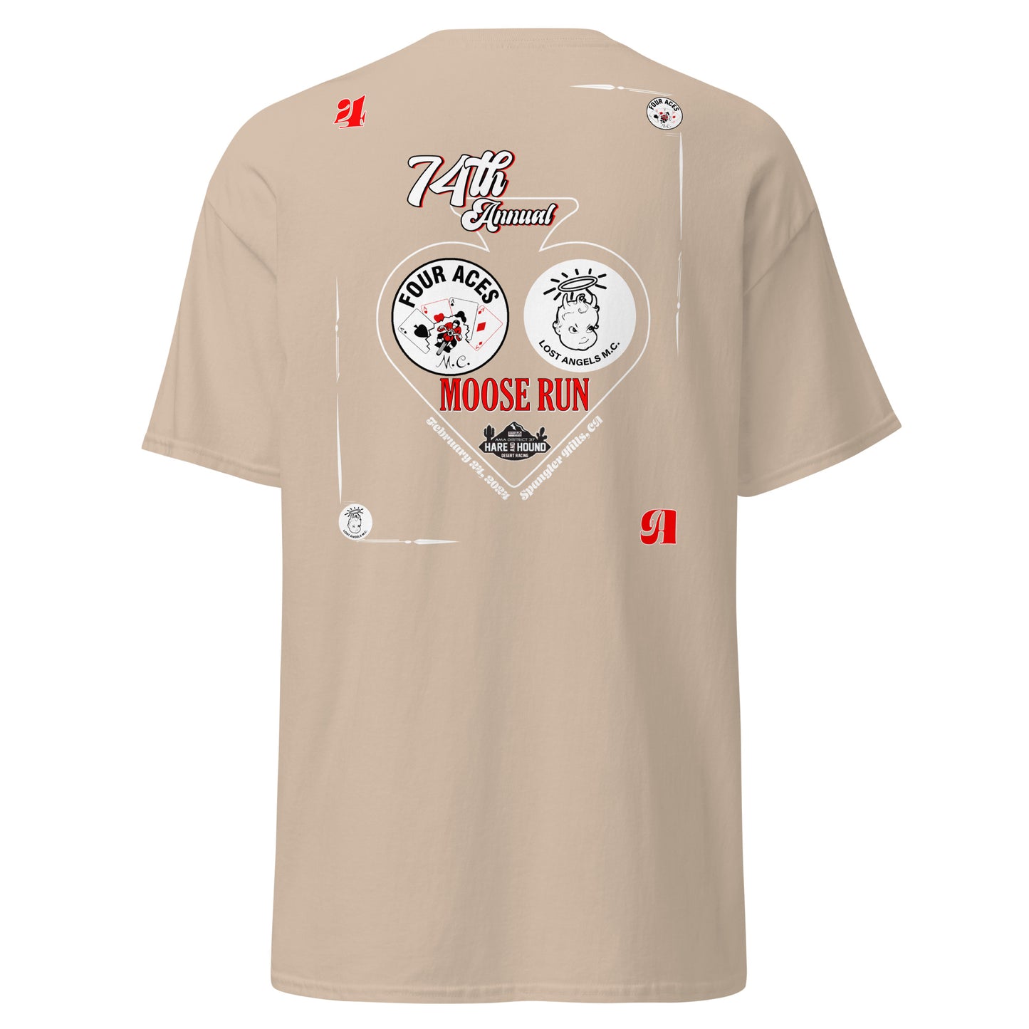 Adult Official Four Aces 74th Moose Run Event Shirt