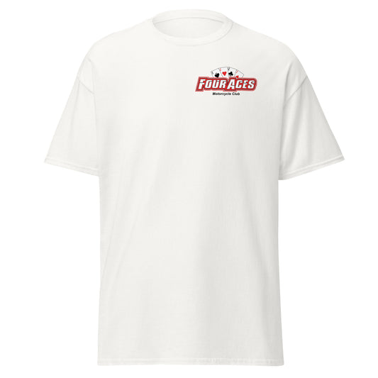 4 Aces White Adult Club T-Shirt