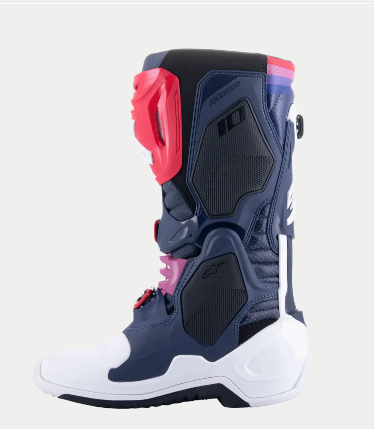 Alpinestars Tech 10 Supervented Night Navy/White/Rainbow Boots