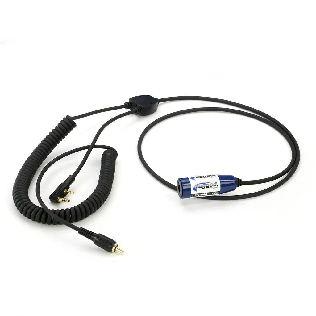 Rugged Radios Complete Motorcycle Communication Kit with Heavy-Duty OFFROAD Cables - MOTO MAX Radio Kit