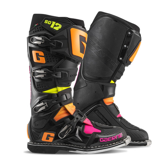 Gaerne SG-12 Limited Edition Black/Orange/Pink Boots
