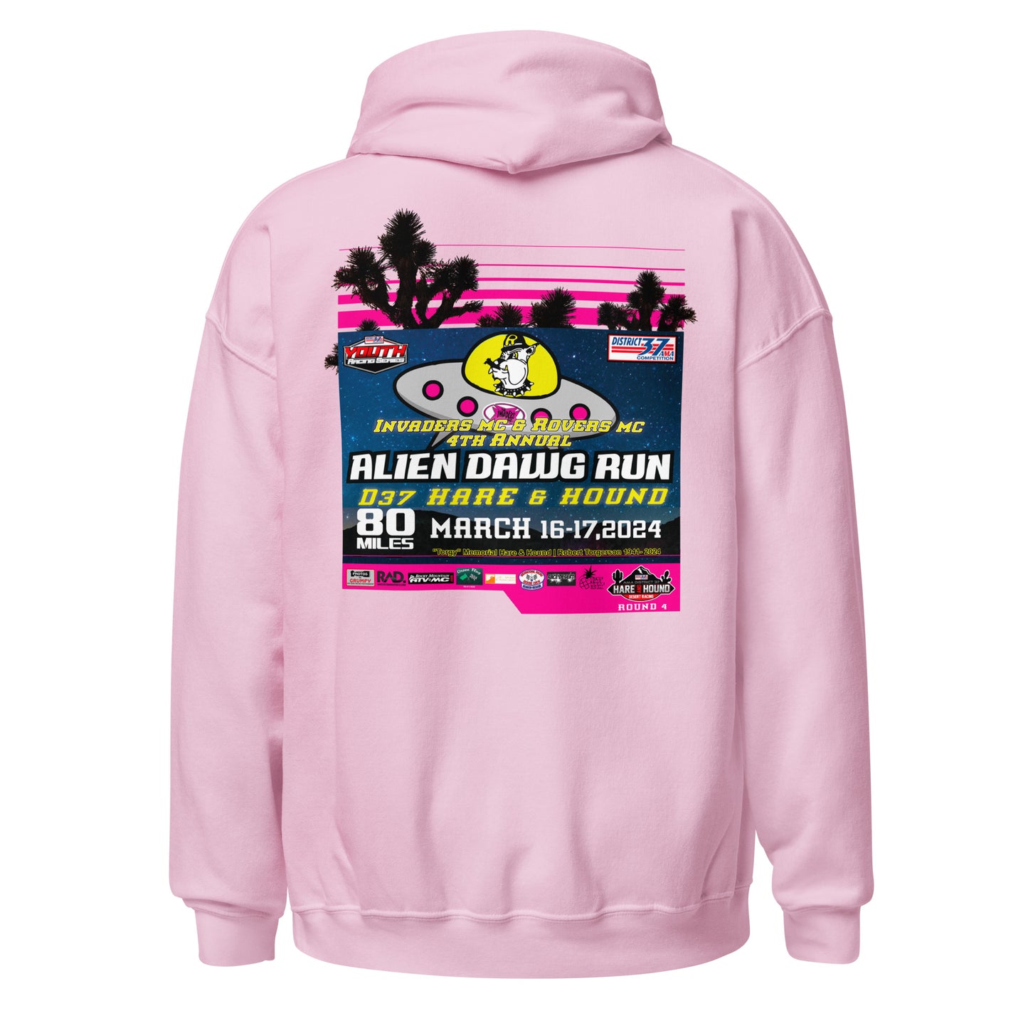 2024 Alien Dawg Run - Rovers MC & Invaders MC Hare & Hound Event Hoodie