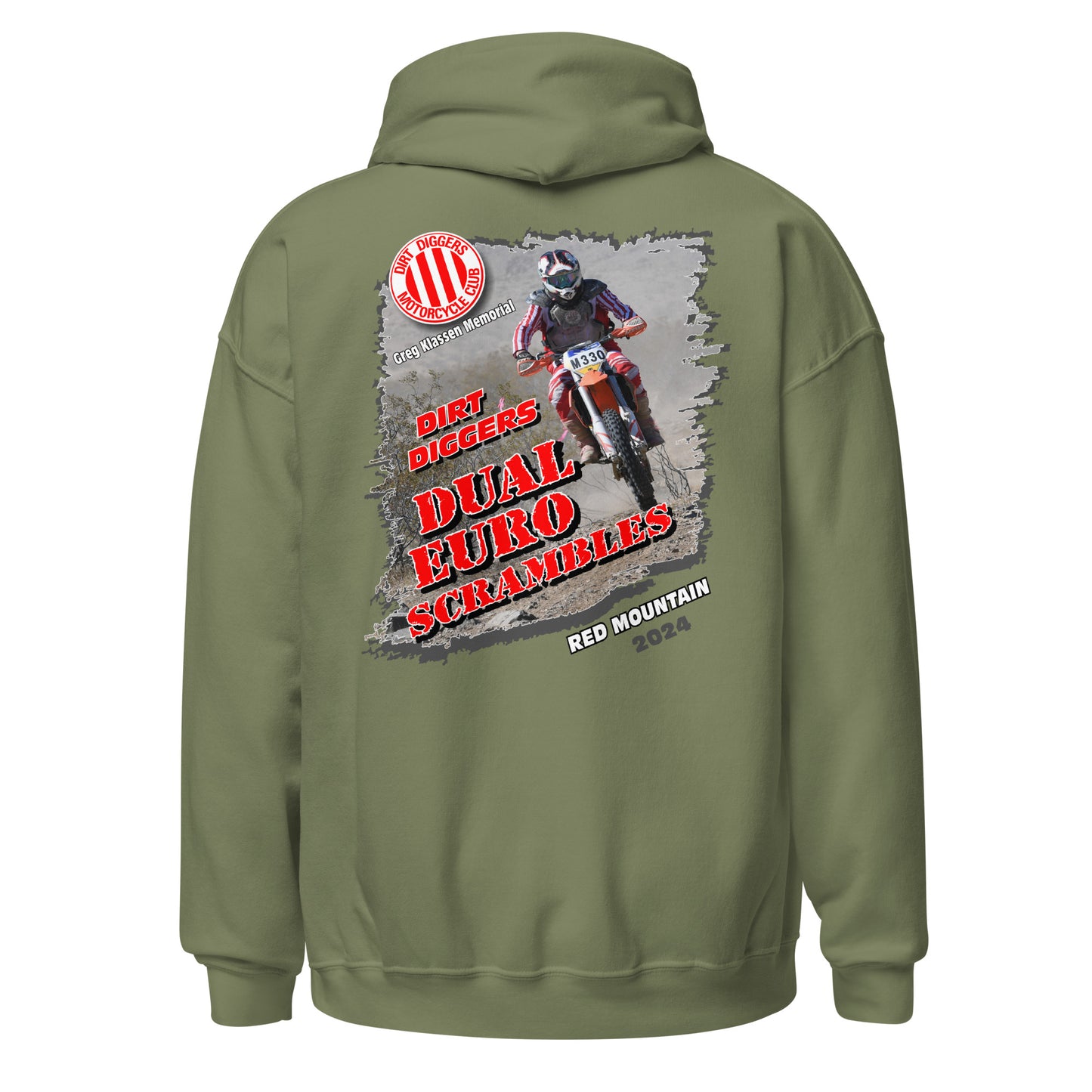 Adult Dirt Diggers 2024 Dual Euro Scrambles Event Hoodie