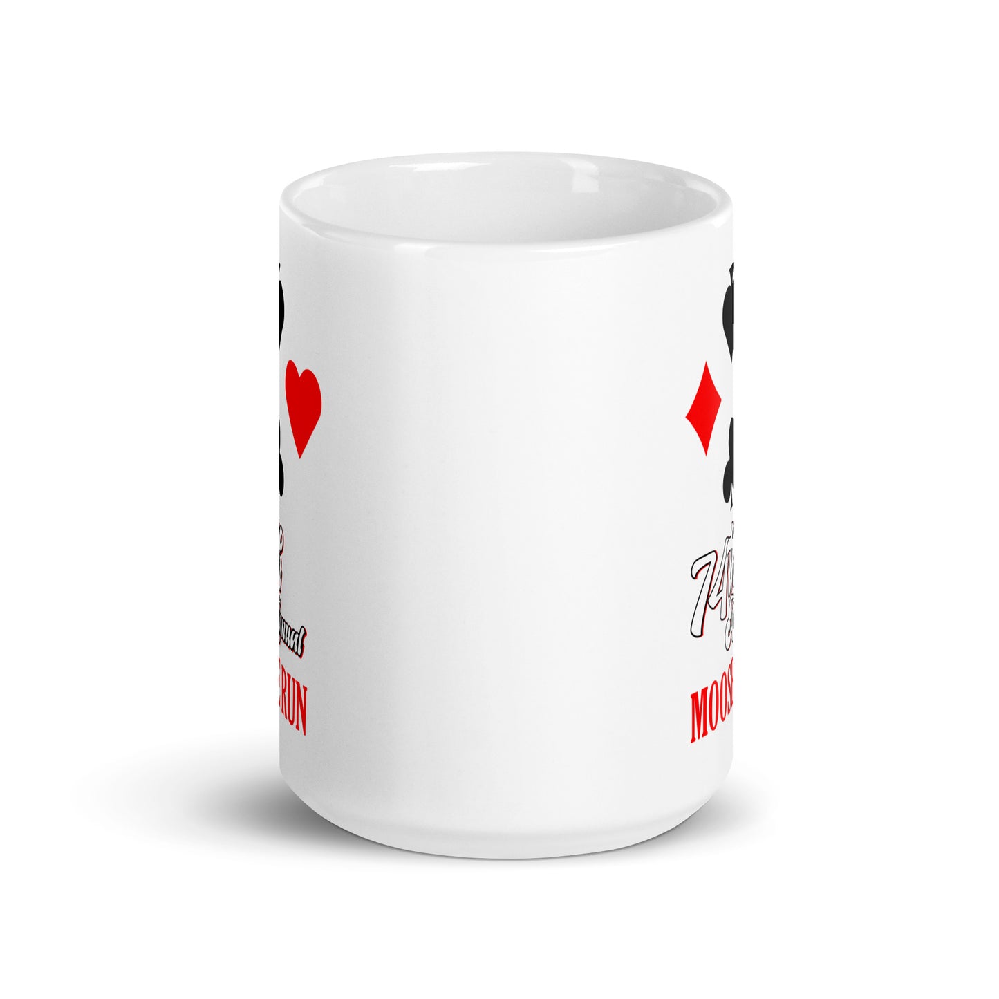 White Glossy Mug - Four Aces 74th Annual Moose Run