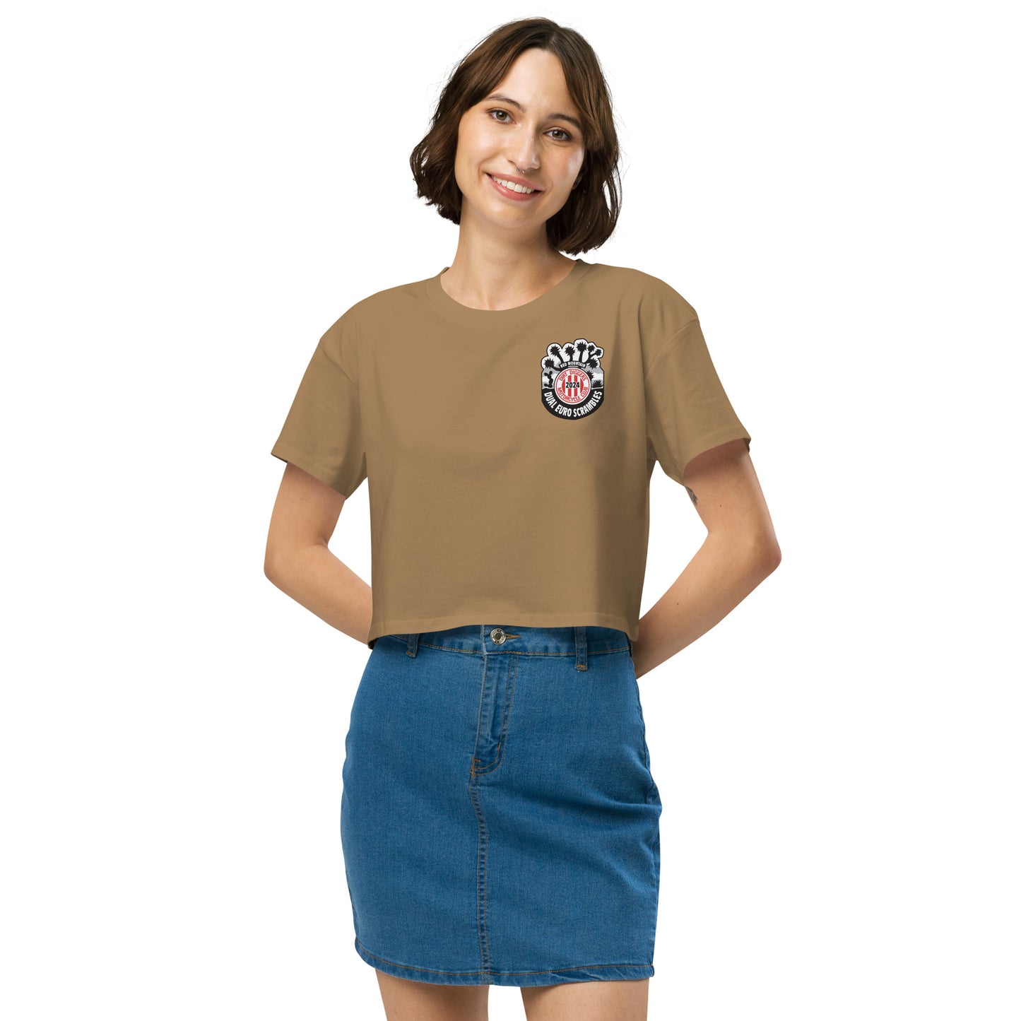 Women’s Crop Top Dirt Diggers 2024 Dual Euro Scrambles Event Shirt