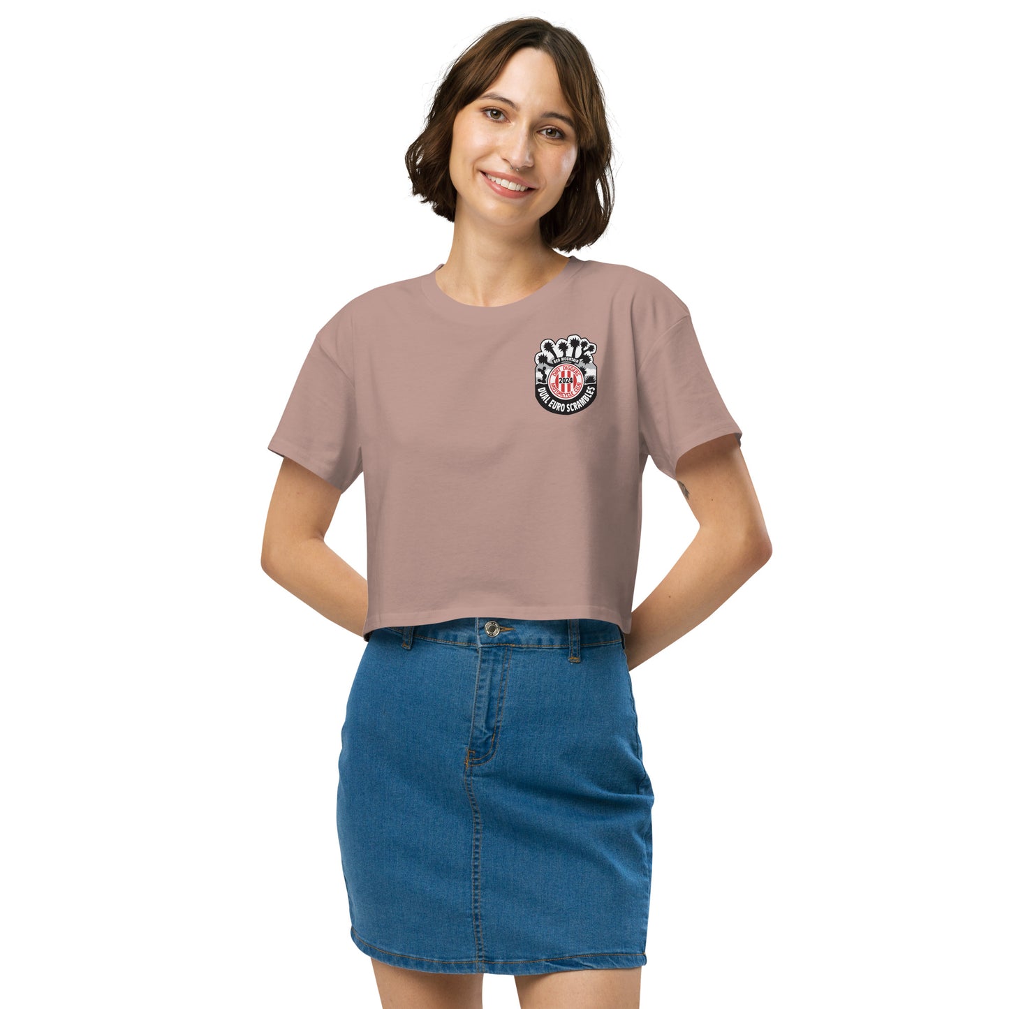 Women’s Crop Top Dirt Diggers 2024 Dual Euro Scrambles Event Shirt