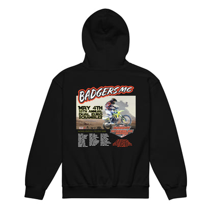 Youth Badgers MC May 4th - 55th Annual Dual Euro Scrambles 2024 Event Hoodie
