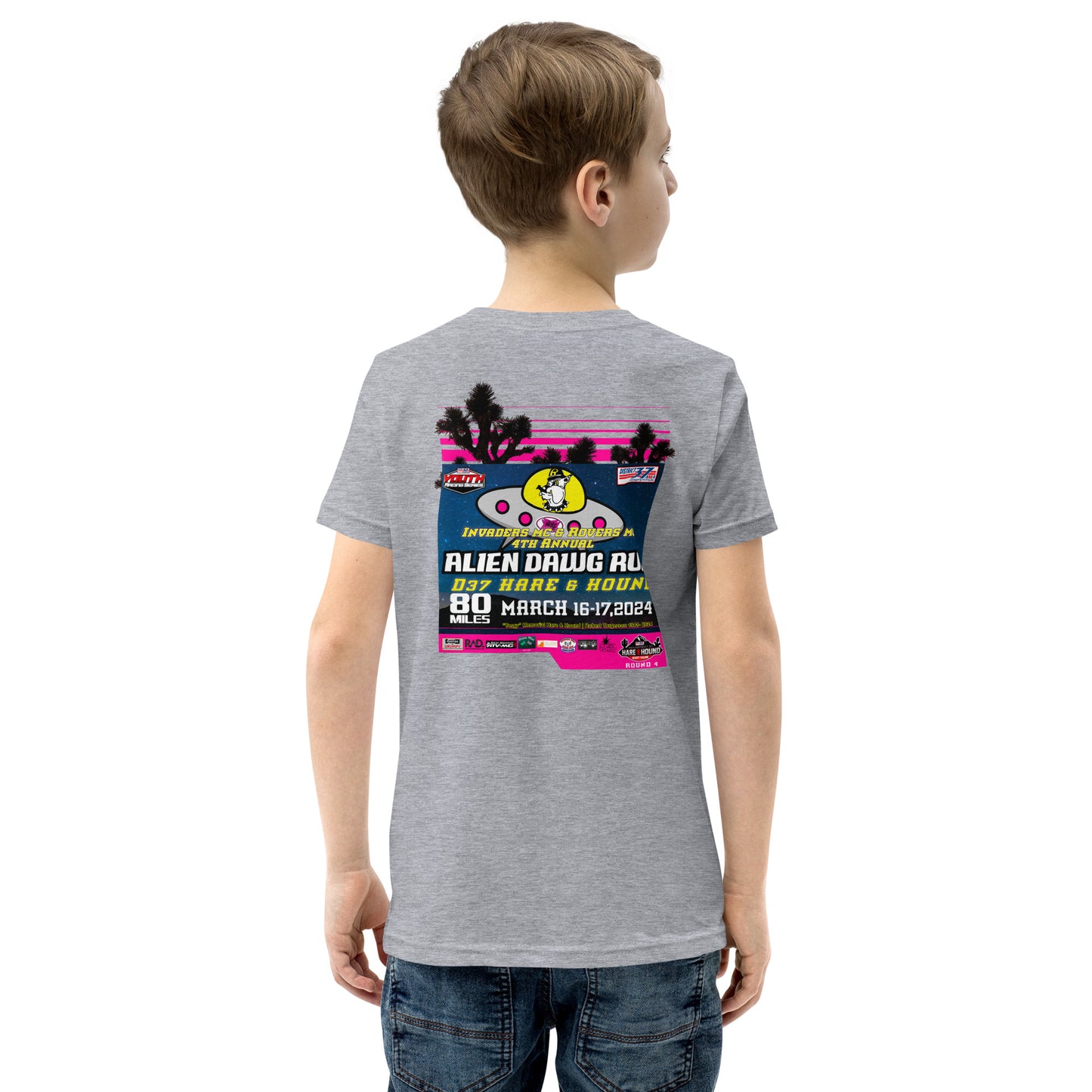 Youth 2024 Alien Dawg Run - Rovers MC & Invaders MC Hare & Hound Event T-Shirt