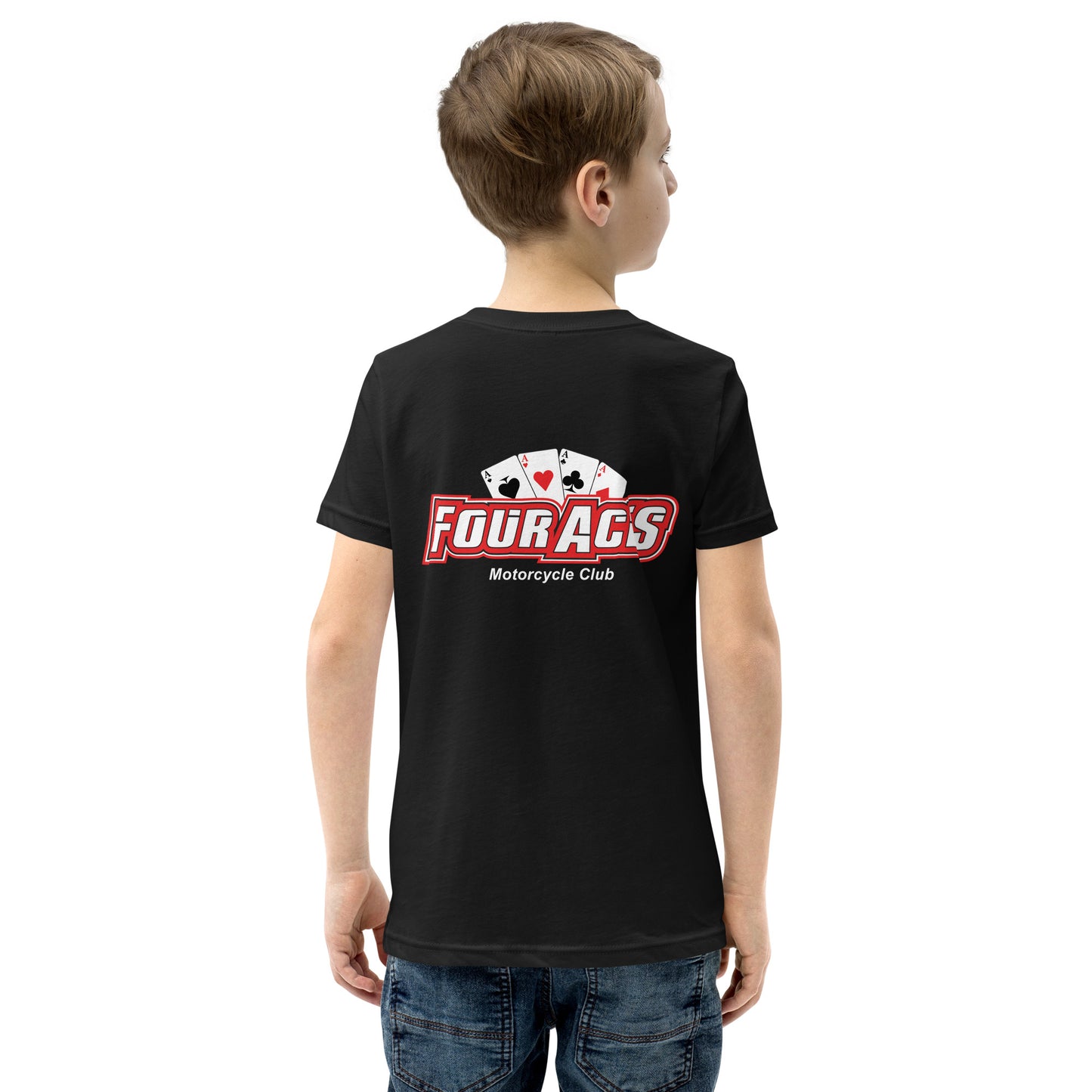 4 Aces Black Youth Club T-Shirt
