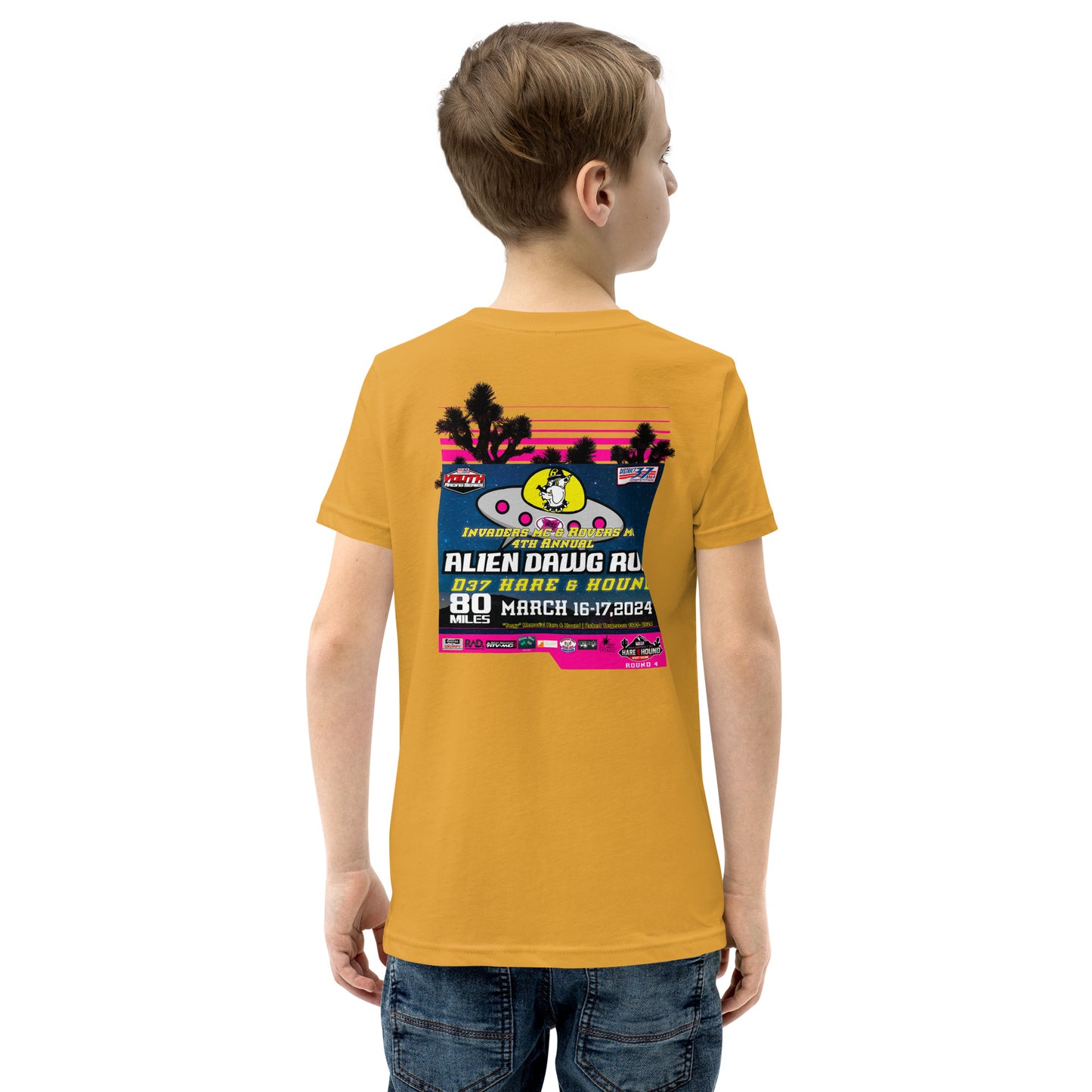 Youth 2024 Alien Dawg Run - Rovers MC & Invaders MC Hare & Hound Event T-Shirt