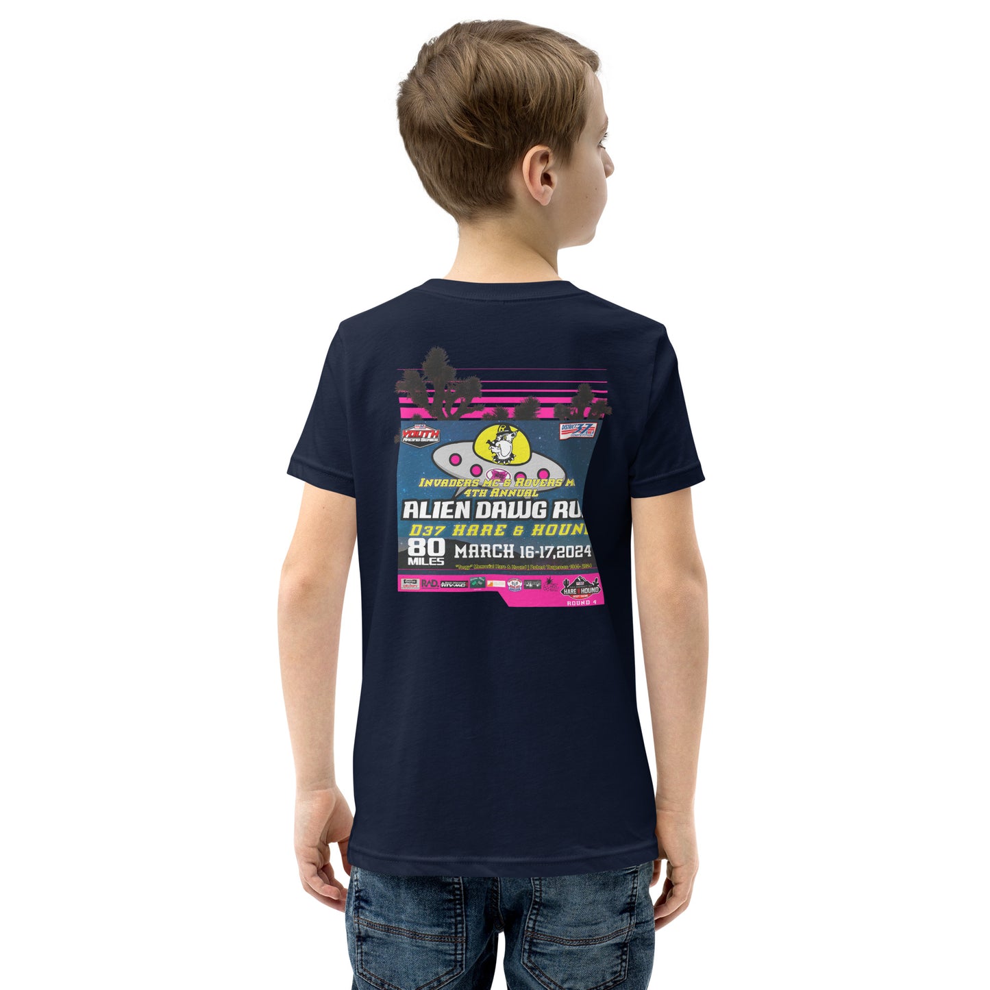 Youth 2024 Alien Dawg Run - Rovers MC & Invaders MC Hare & Hound Event T-Shirt