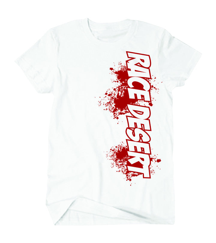 Mens Race Desert Splatter T-Shirt - White