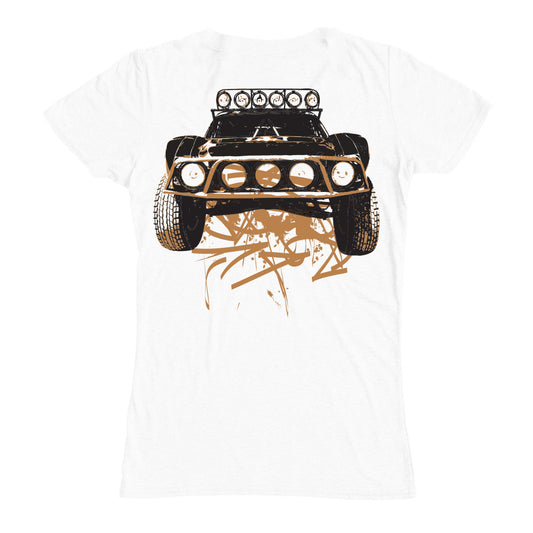 Womens Dirty Beast Deep V-Neck - White